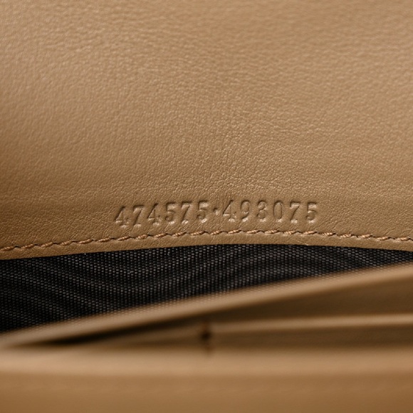 GUCCI Velvet Matelasse GG Marmont Chain Wallet - Picture 13 of 16